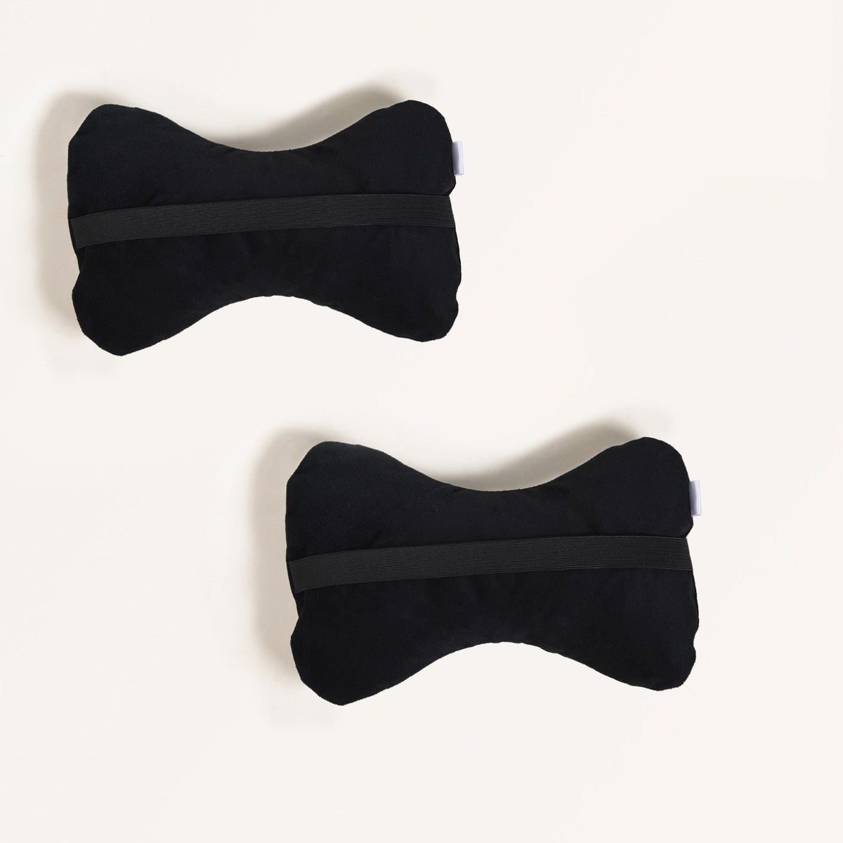Premium Quilted Car Neck Rest Pillow Set Of 2 Black Nestasia