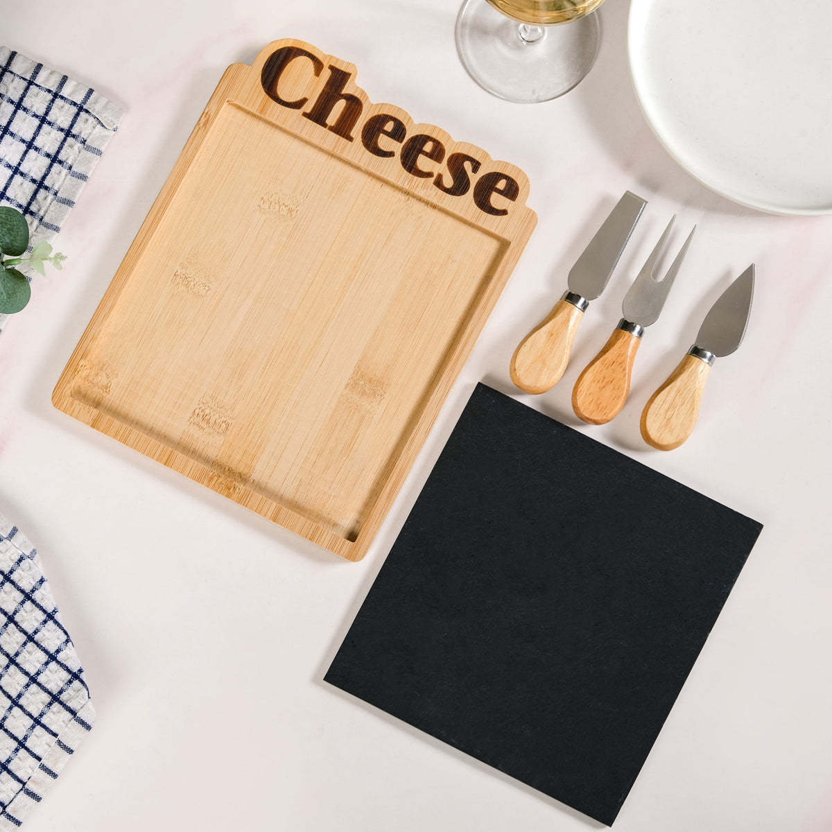 Premium Slate Cheese Board Set Of 4 Nestasia