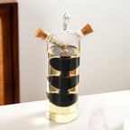 Borosilicate Cruet Bottle For Olive Oil And Balsamic Vinegar Nestasia