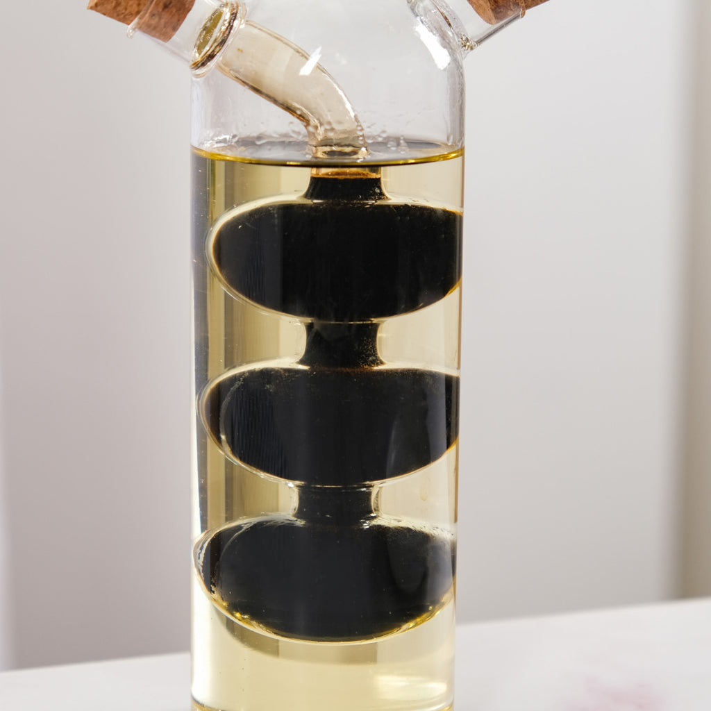 Borosilicate Cruet Bottle For Olive Oil And Balsamic Vinegar Nestasia