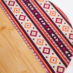 Aztec Pattern Lazy Susan Serving Platter 13 Inch Nestasia