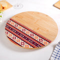 Aztec Pattern Lazy Susan Serving Platter 13 Inch Nestasia