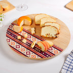 Aztec Pattern Lazy Susan Serving Platter 13 Inch Nestasia