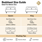 Frostbloom Queen Size Bedding Set 254x229cm Nestasia