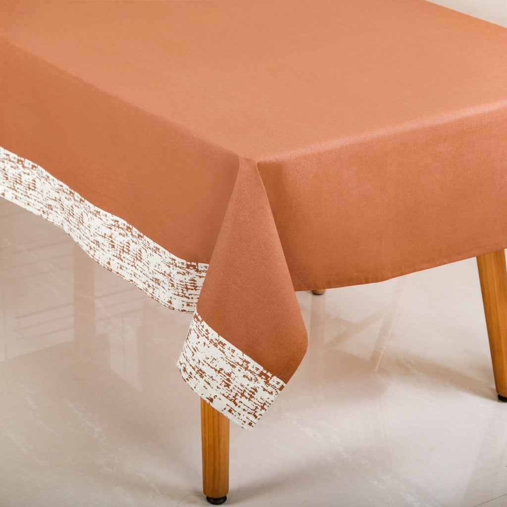 Mocha Fern 6 Seater Table Cloth 203x152cm Nestasia