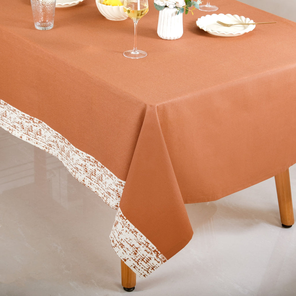 Mocha Fern 8 Seater Table Cloth 274x152cm Nestasia
