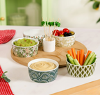 Sage Scape 5 Snack Bowls With Tray And Toothpick Set Nestasia