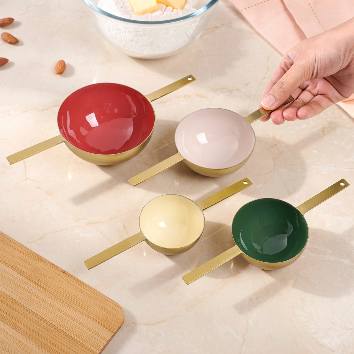 Prisma Stainless Steel Measuring Cup Set Of 4 Nestasia