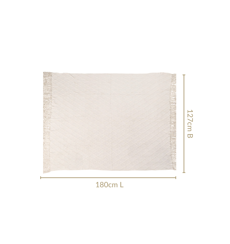 Pristine White Couch Throw Nestasia