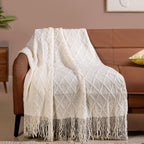Pristine White Couch Throw Nestasia