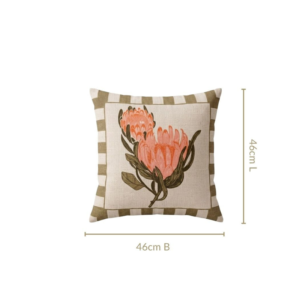 Protea Cotton Cushion Cover 46x46cm Nestasia