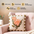 Protea Cotton Cushion Cover 46x46cm Nestasia