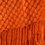Pumpkin Spice Textured Throw Blanket Nestasia