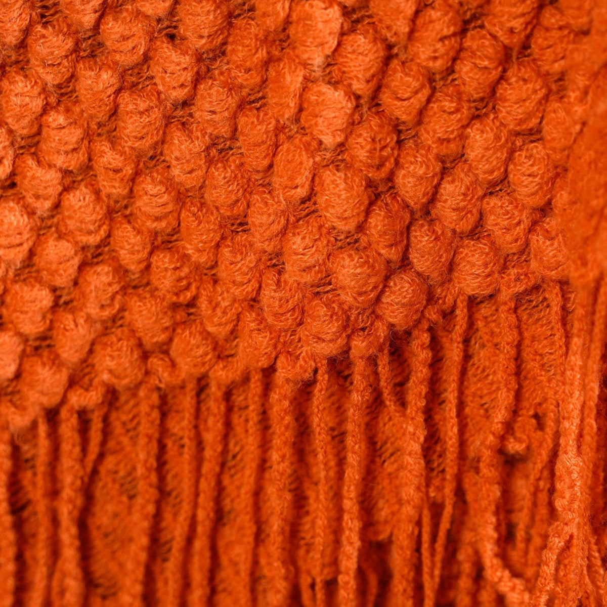 Pumpkin Spice Textured Throw Blanket Nestasia