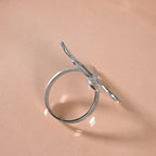 Cutlery Napkin Ring In Pure Brass Set Of 6 Silver Nestasia
