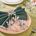 Cutlery Napkin Ring In Pure Brass Set Of 6 Silver Nestasia