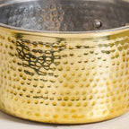 Pure Brass Hammered Saucepan 1200ml Nestasia