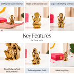 Pure Brass Lakshmi Idol 8cm Nestasia