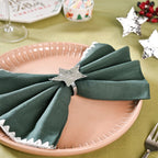Star Napkin Ring Set Of 6 Silver Nestasia