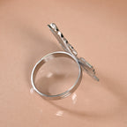 Star Napkin Ring Set Of 6 Silver Nestasia
