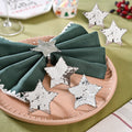 Star Napkin Ring Set Of 6 Silver Nestasia