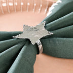 Star Napkin Ring Set Of 6 Silver Nestasia