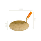 Pure Brass Tawa With Wooden Handle Nestasia