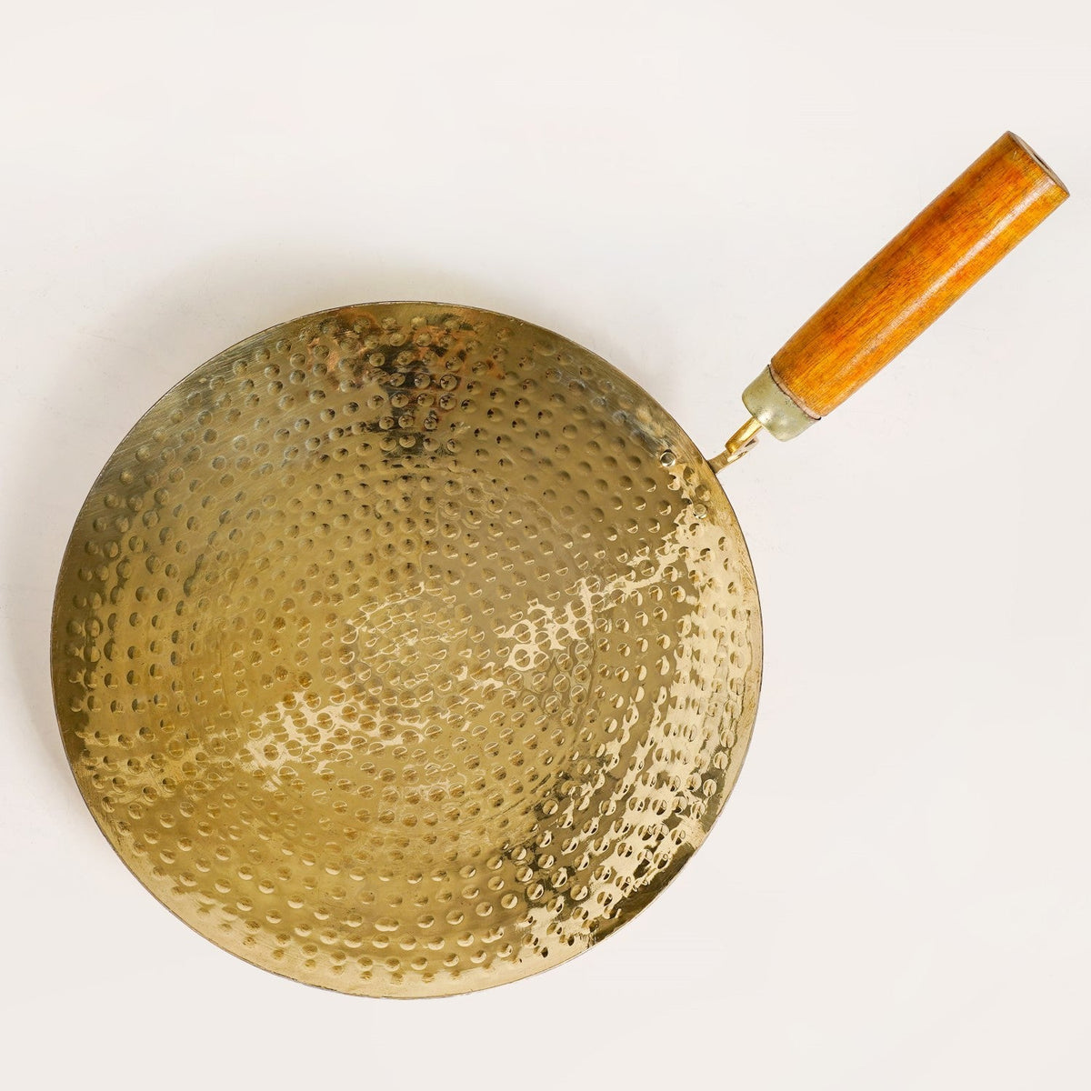 Pure Brass Tawa With Wooden Handle Nestasia