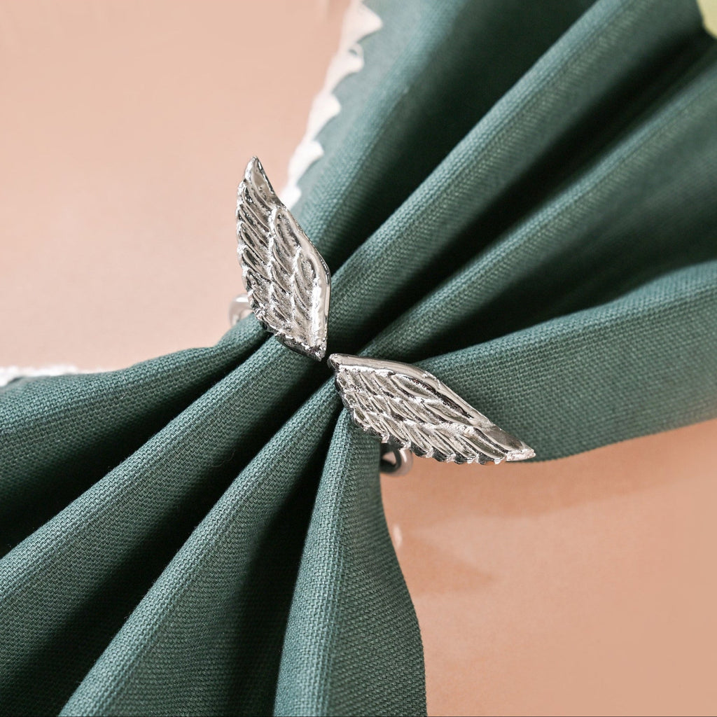 Wings Napkin Ring In Pure Brass Set Of 6 Nestasia