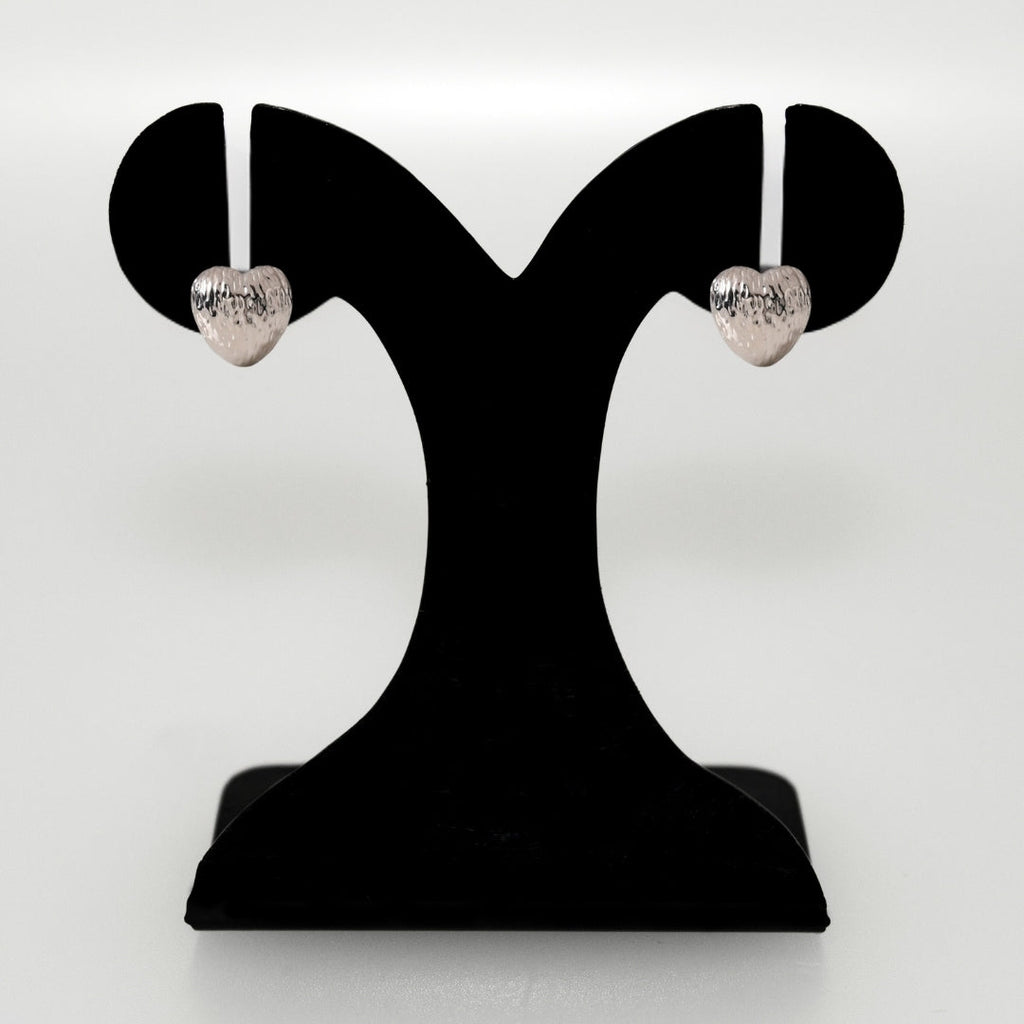 Pure Heart Studs Silver Nestasia