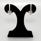 Pure Heart Studs Silver Nestasia