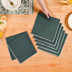 Pure Cotton Sacramento Green Table Napkin Set Of 6 Nestasia