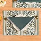 Pure Cotton Sacramento Green Table Napkin Set Of 6 Nestasia