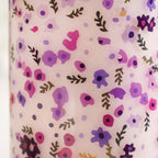 Purple Daisy Leakproof Borosilicate Glass Water Bottle With Lid 1000ml Nestasia