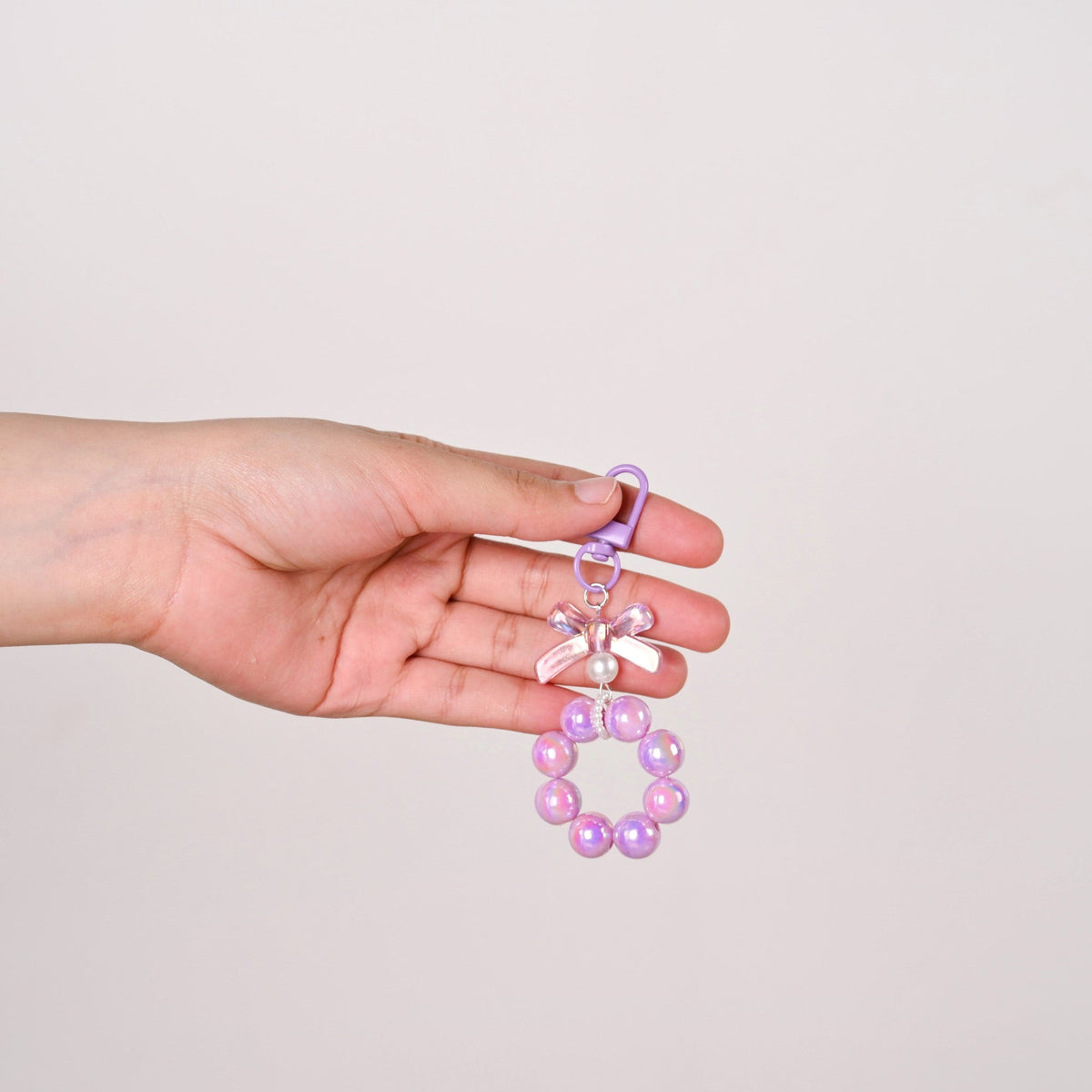 Purple Paradise Hoop Keychain Nestasia