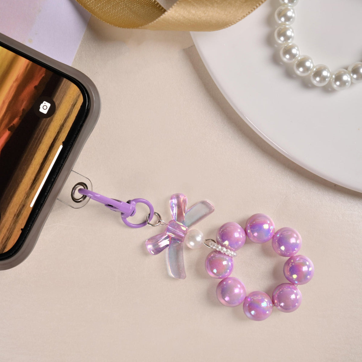 Purple Paradise Hoop Keychain Nestasia