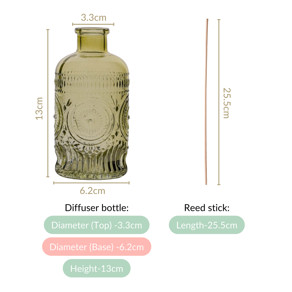 Cypress Spice Fragrance Jar And Reed Diffuser Set Of 3 Nestasia