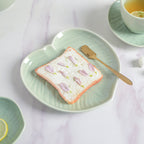 Taro Leaf Small Snack Plate 7 Inch Nestasia