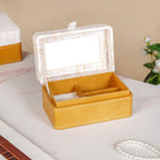 Quadrata Pattern Portable Jewellery Box With Mirror Nestasia