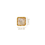Quiet Twist Stud Earrings White Nestasia