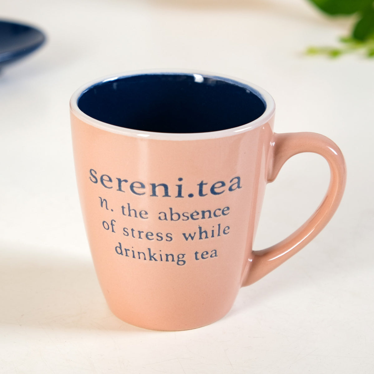 Quote Mugs Gift Set With 4 Cups 4 Saucers 250ml Nestasia