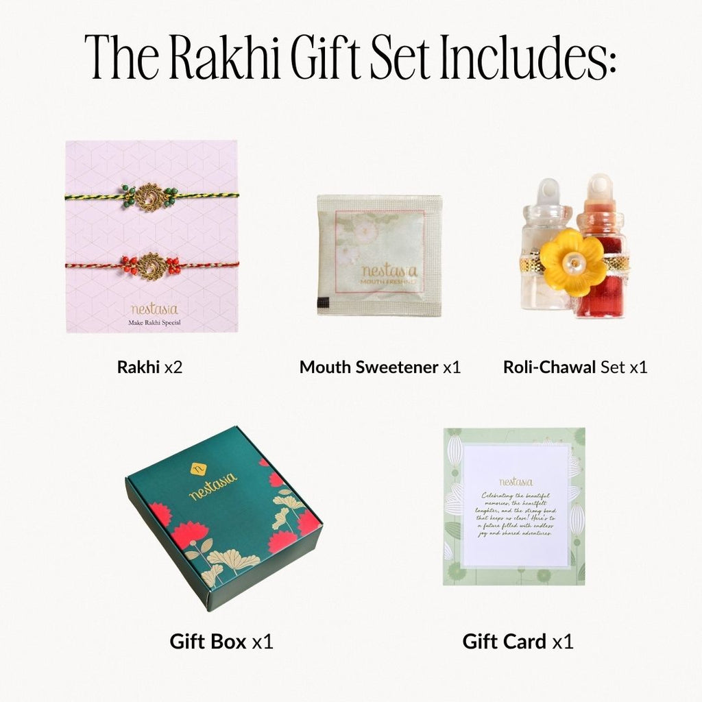 Mor Duo Rakhi Set Nestasia