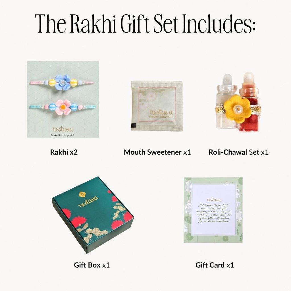 Popping Petals Kids Rakhi Set Nestasia