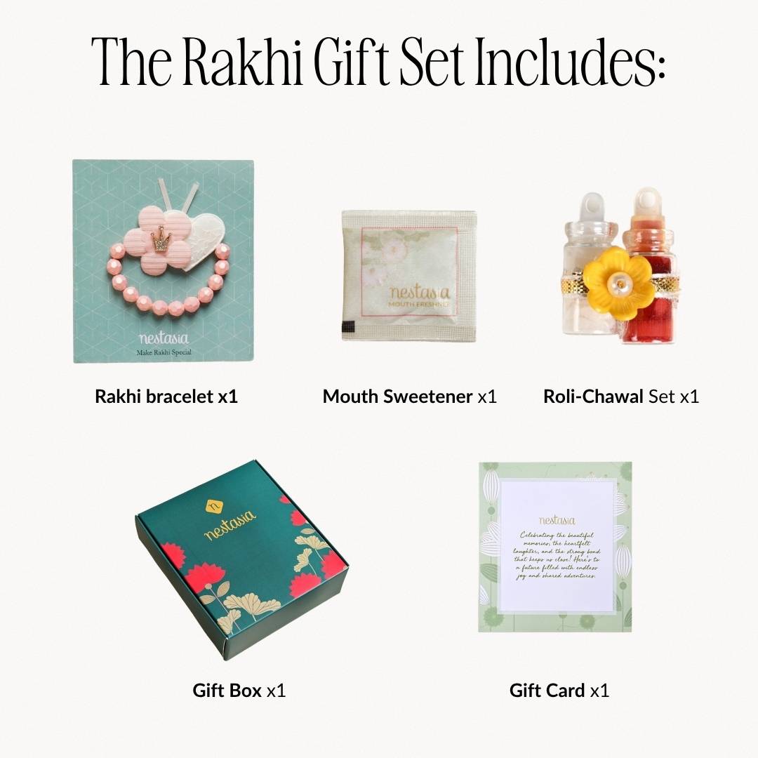 Little Princess Bracelet Rakhi Set Nestasia