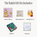 Golden Finch Rakhi And Lumba Gift Set Nestasia