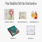 Coral Blossom Rakhi Lumba Gift Set Nestasia