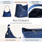 Soi Everyday Hobo Bag Blue Nestasia