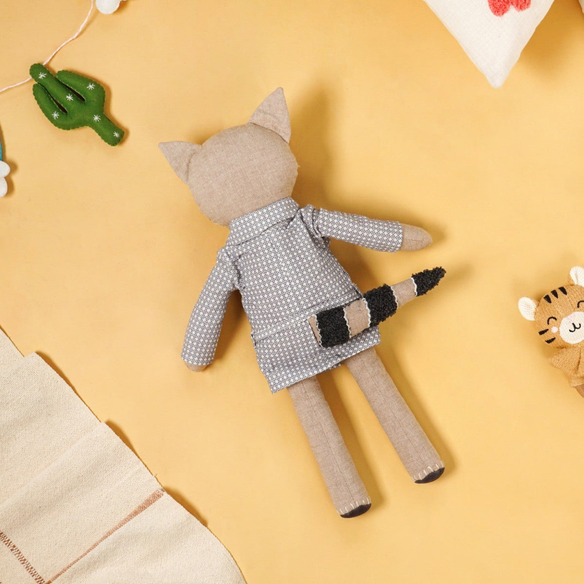 Miss Raccoon Stuffed Animal For Kids Nestasia
