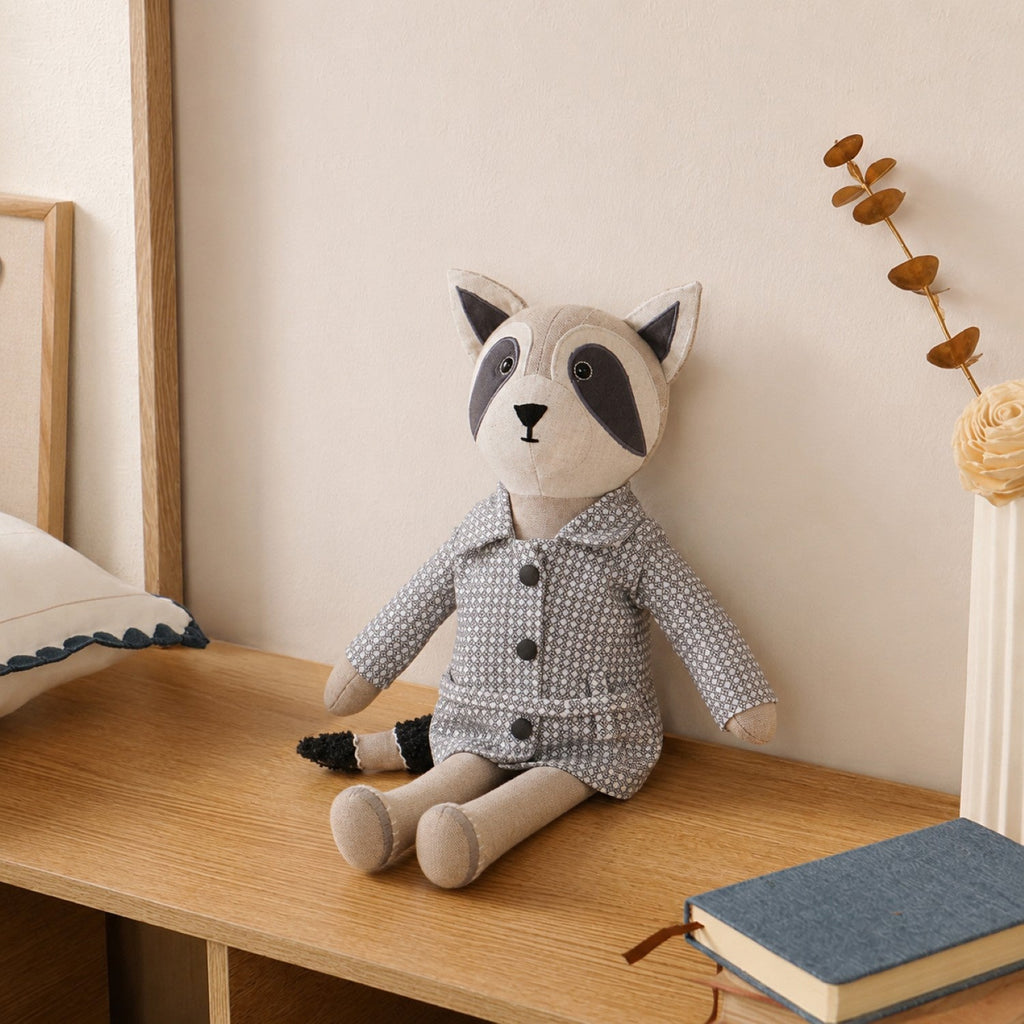 Miss Raccoon Stuffed Animal For Kids Nestasia
