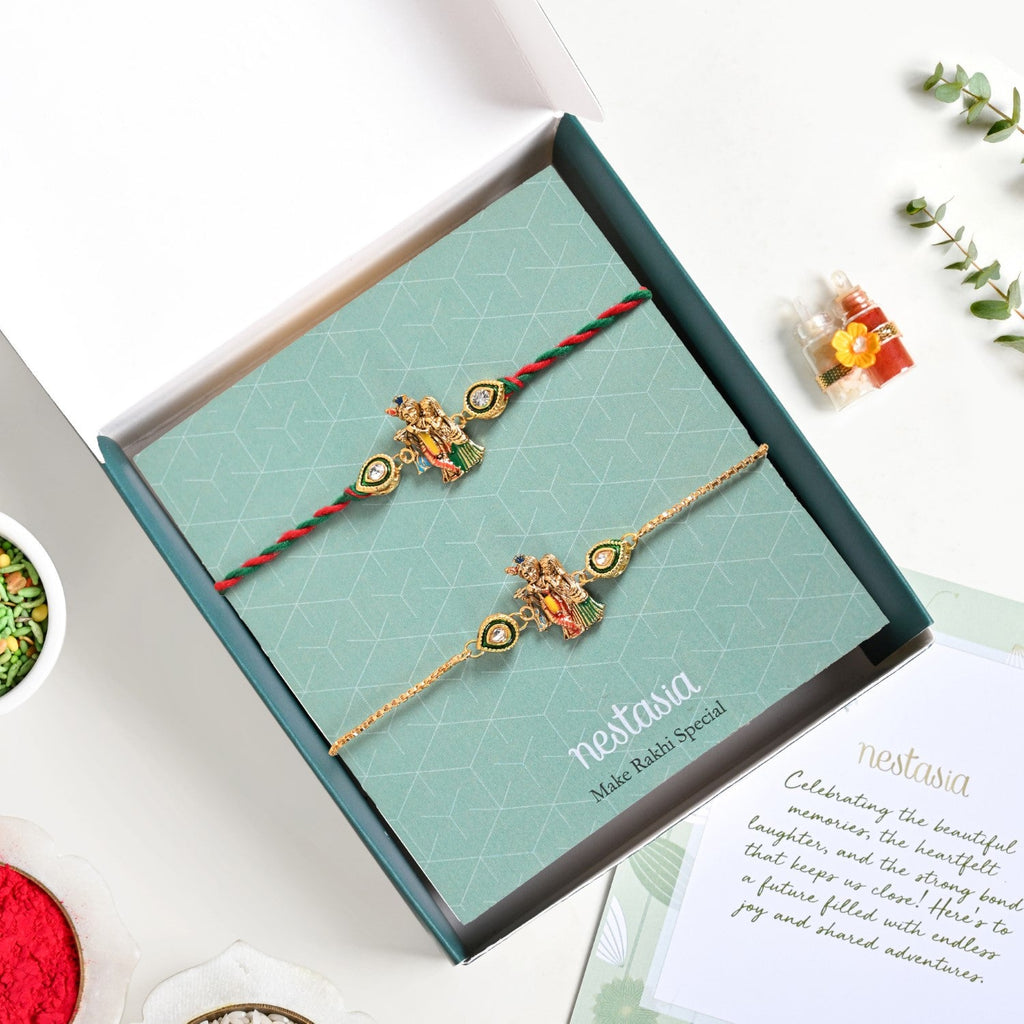 Radha Krishna Rakhi Gift Set Nestasia